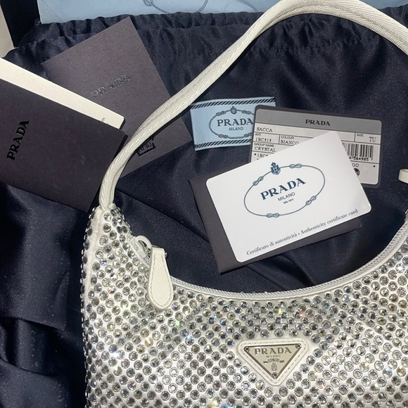 Rare find : PRADA CRYSTAL RE-EDITION 2000 SHOULDER BAG - NWT - Picture 5 of 11